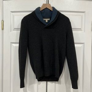Burberry Cashmere Shawl Neck Sweater